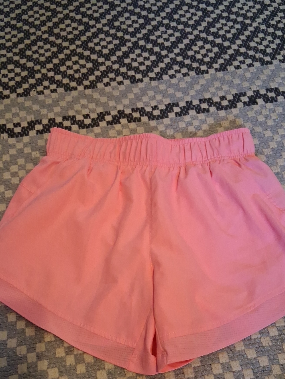 Athletic Works Pink Elastic-Waist Athletic Shorts